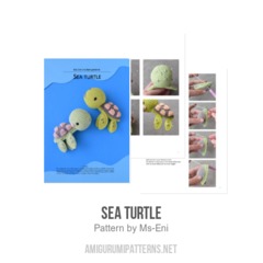 Sea turtle amigurumi pattern by Ms. Eni