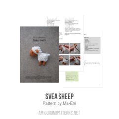 Svea sheep amigurumi pattern by Ms. Eni