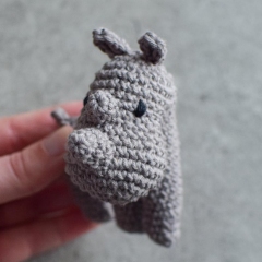 hippo and rhino amigurumi pattern by Ms. Eni