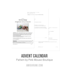 Advent Calendar amigurumi pattern by Pink Mouse Boutique
