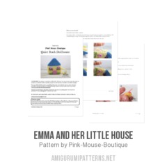 Emma and Her Little House amigurumi pattern by Pink Mouse Boutique