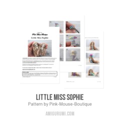 Little Miss Sophie amigurumi pattern by Pink Mouse Boutique