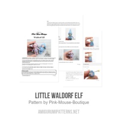 Little Waldorf Elf amigurumi pattern by Pink Mouse Boutique