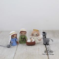 Miniature Nativity amigurumi pattern by Pink Mouse Boutique