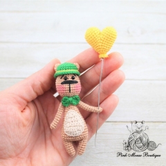 St. Patrick's Day Bear amigurumi by Pink Mouse Boutique