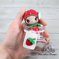 Strawberry Jam Baby amigurumi by Pink Mouse Boutique