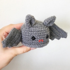 Beatrice the Bat amigurumi pattern by All From Jade