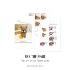 Ben the Bear amigurumi pattern by All From Jade