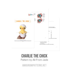 Charlie the Chick amigurumi pattern by All From Jade