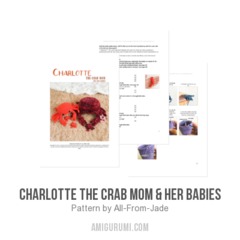 Charlotte the Crab Mom & her babies amigurumi pattern by All From Jade