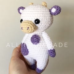 Chloe the Small Cow amigurumi pattern by All From Jade