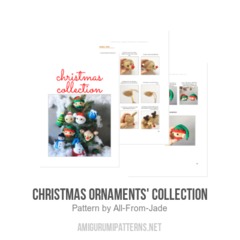 Christmas Ornaments' Collection amigurumi pattern by All From Jade