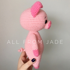 Colin the Pig amigurumi by All From Jade