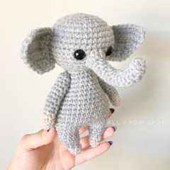 Eliott the Baby Elephant amigurumi by All From Jade