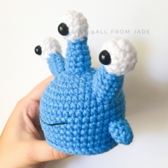 Envy the Mini Monster amigurumi by All From Jade