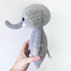 Enzo the Elephant amigurumi by All From Jade