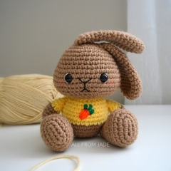 Fanny & Tommy the Bunnies amigurumi by All From Jade