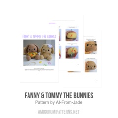 Fanny & Tommy the Bunnies amigurumi pattern by All From Jade