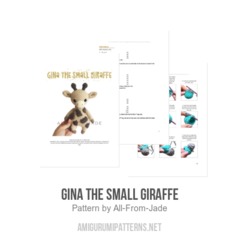 Gina the Small Giraffe amigurumi pattern by All From Jade