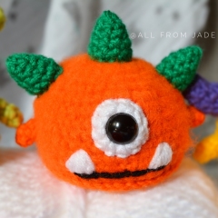 Gluttony the Mini Monster amigurumi pattern by All From Jade