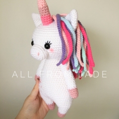 Lily the Unicorn amigurumi pattern by All From Jade