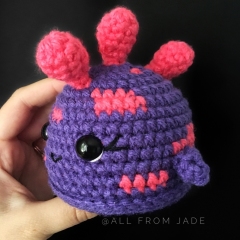 Lust the Mini Monster amigurumi by All From Jade