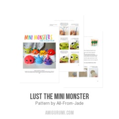 Lust the Mini Monster amigurumi pattern by All From Jade