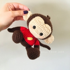 Murry the Monkey amigurumi pattern by All From Jade