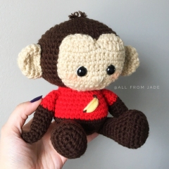 Murry the Monkey amigurumi by All From Jade