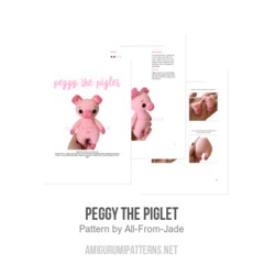 Peggy the Piglet amigurumi pattern by All From Jade