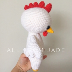 Penelope the Chicken amigurumi by All From Jade