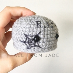 Pierrette the Tombstone amigurumi pattern by All From Jade
