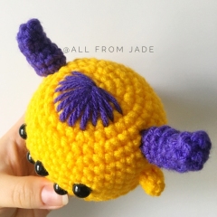 Pride the Mini Monster amigurumi pattern by All From Jade