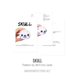 Skull amigurumi pattern by All From Jade
