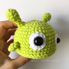 Sloth the Mini Monster amigurumi by All From Jade