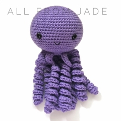 Smiling Octopus amigurumi pattern by All From Jade