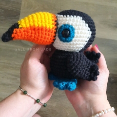 Tequila & Daiquiri the Toucans amigurumi by All From Jade