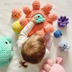 The Kawaii Octopus Family amigurumi by All From Jade