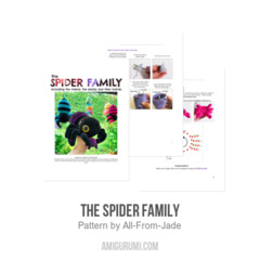 The Spider Family amigurumi pattern by All From Jade