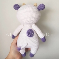 Violet the Cow amigurumi pattern by All From Jade