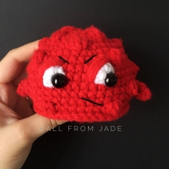 Wrath the Mini Monster amigurumi pattern by All From Jade