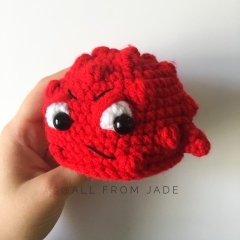 Wrath the Mini Monster amigurumi by All From Jade