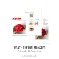 Wrath the Mini Monster amigurumi pattern by All From Jade