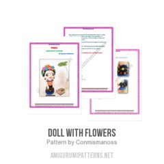 Doll with Flowers amigurumi pattern by Conmismanoss