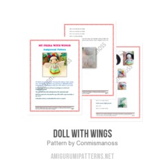 Doll with Wings amigurumi pattern by Conmismanoss
