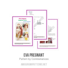 Eva Pregnant amigurumi pattern by Conmismanoss