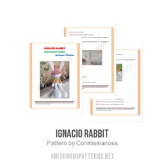 Ignacio Rabbit amigurumi pattern by Conmismanoss