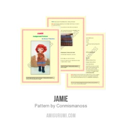 Jamie amigurumi pattern by Conmismanoss