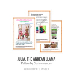 Julia, the Andean llama amigurumi pattern by Conmismanoss
