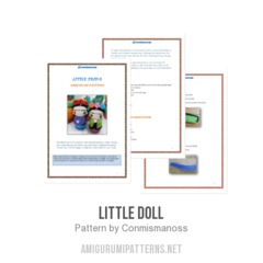 LIttle doll amigurumi pattern by Conmismanoss